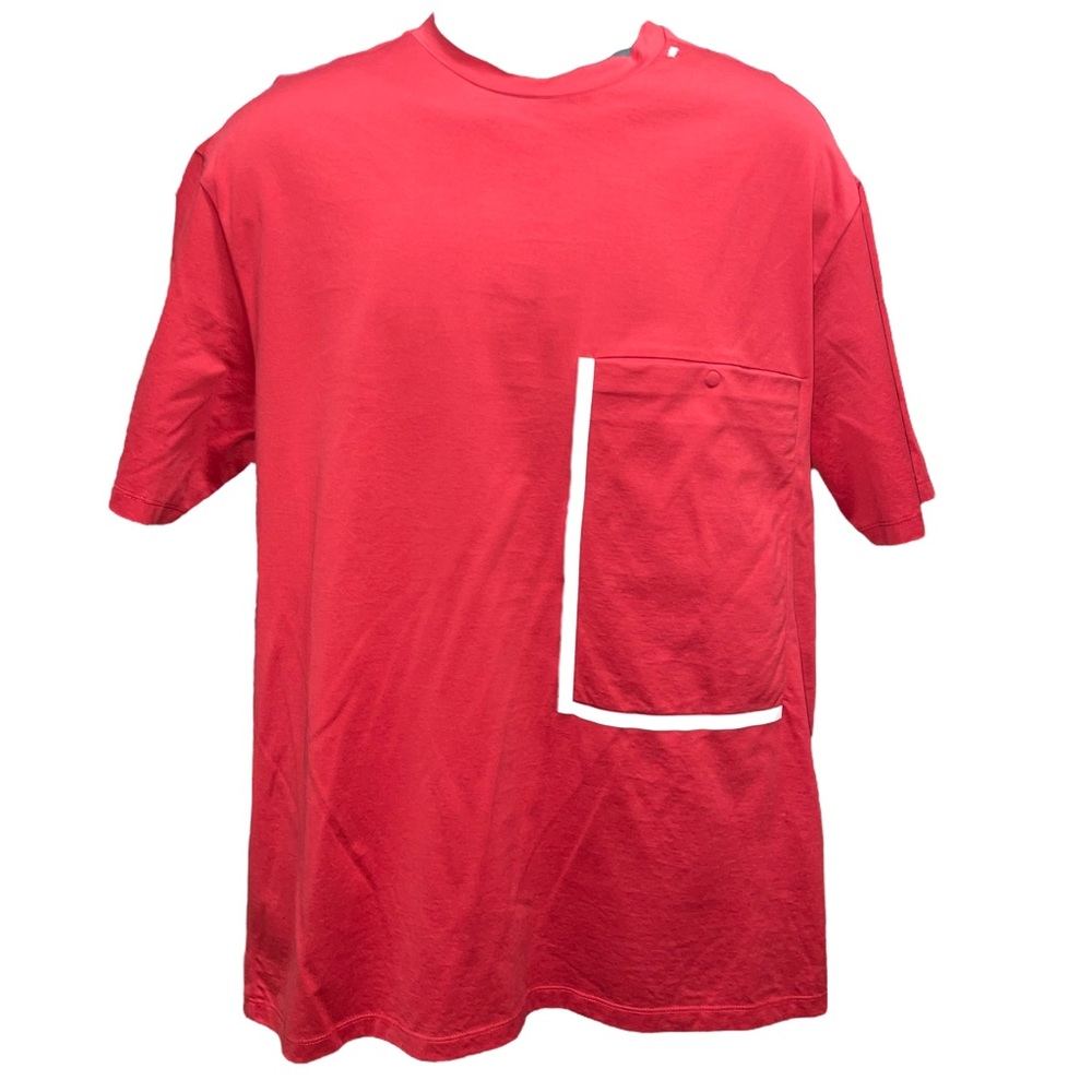 Emporio Armani Red Oversized Pocket Shirt - XXL